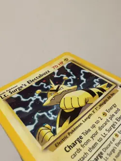 Pokemon TCG Lt. Surge's Electabuzz Holo Rare Card 6/132 Gym Heroes - Image 3