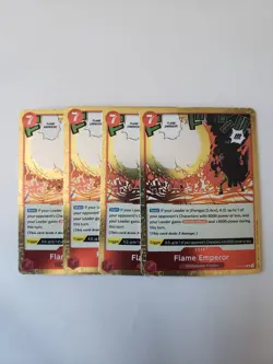 Flame Emperor R OP03-016 -X4 One Piece Card Game TCG CCG English NM/M - Image 1