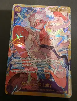 Monkey D Luffy OP05-119 SEC Awakening Of The New Era English One Piece Card Foil - Image 1