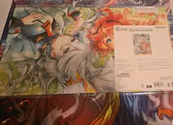 Gundam Card Game Official Playmat and Card Set Suletta & Miorine [EVX02] Sealed - Image 1
