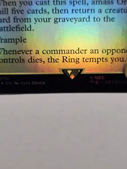 Sauron, Lord of the Rings (Extended Art Foil) LTC-0092 NM+ mtg lotr magic card - Image 3