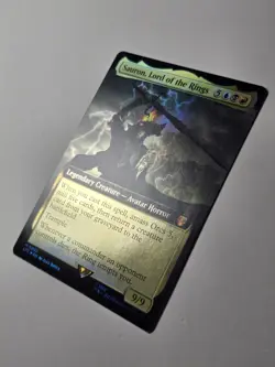 Sauron, Lord of the Rings (Extended Art Foil) LTC-0092 NM+ mtg lotr magic card - Image 4