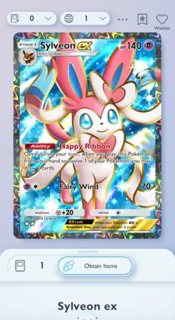 Pokemon TCG Pocket | Eevee Grove | Sylveon Ex | Shiny 2 Star | DIGITAL CARD ONLY - Image 1