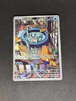 Squirtle IR 148/142 Stellar Crown Pokemon Card NM - Image 1