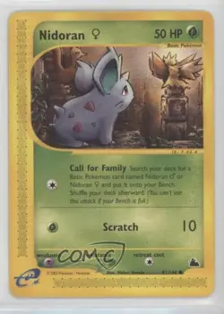 Nidoran F Pokemon e-Card Series Skyridge #81 2003 - Image 1