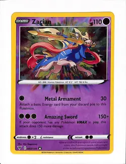 Zacian 082/185 Vivid Voltage NM - Mint Amazing Rare Card Pokemon TCG English - Image 1