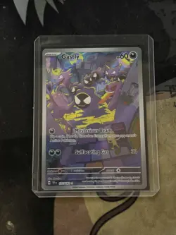 Pokemon TCG Gastly Illustration Rare IR Holo Card 177/162 Temporal Forces - Image 4