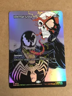 magic the gathering Marvel’s Spider-Man Infernal Grasp Near Mint Borderless FOIL - Image 1
