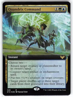 Quandrix Command *Foil Rare* Magic MtG x1 Strixhaven Extended Art - Image 1