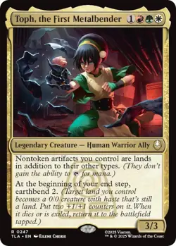 ** Toph, the First Metalbender ** Commander (EDH) Deck ** MTG - Image 1