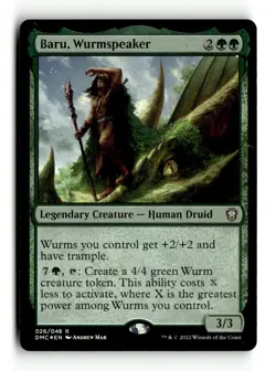 MTG | Baru, Wurmspeaker | DMU | Foil | Moderately Played | English - Image 1
