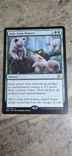 Fade from History The Brothers' War Regular Sorcery Rare MTG NM - Image 1