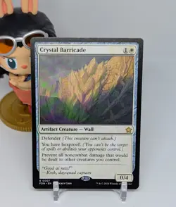 Crystal Barricade 💎 NM 💎 Foundations 💎 Magic The Gathering 💎 MTG #0007 - Image 1