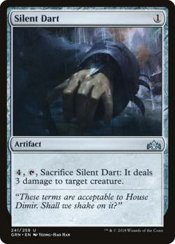 SILENT DART x4 ~mtg NM/M Guilds of Ravnica 4 Unc - Image 1