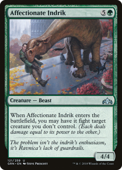 AFFECTIONATE INDRIK x4 ~mtg NM/M Guilds of Ravnica 4 Unc - Image 1