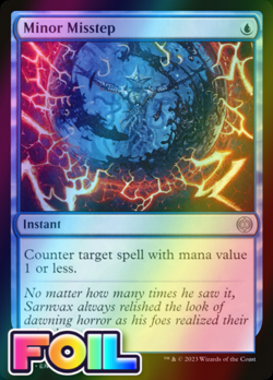 x1 Minor Misstep ONE MTG 64/271 FOIL UNCOMMON M/NM 1x - Image 1
