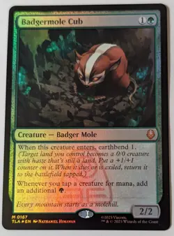 Badgermole Cub #167 (FOIL) (NM) Avatar: The Last Airbender (TLA) MTG Magic - Image 2