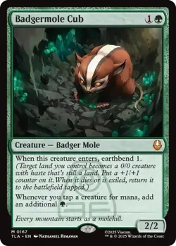 Badgermole Cub #167 (FOIL) (NM) Avatar: The Last Airbender (TLA) MTG Magic - Image 3