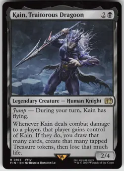 MTG Kain, Traitorous Dragoon Normal NM FINAL FANTASY Magic 105 - Image 1