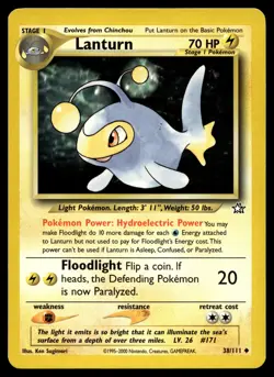 LANTURN 38/111 UNCOMMON NEO GENESIS POKEMON - Image 1