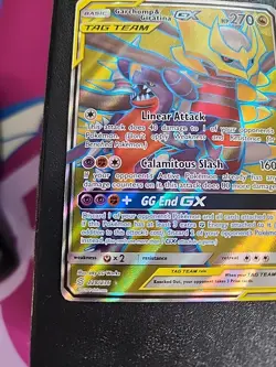 2019 Pokemon S&M Unified Minds Garchomp & Giratina GX 228/236 Full Art - Image 3