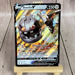 Steelix V 115/185 Vivid Voltage SWSH04 Pokemon TCG Ultra Rare Full Art NM - Image 1