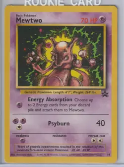 2000 MEWTWO #150 POKEMON BLACK STAR PROMO LP MYTHIC (A) - Image 1