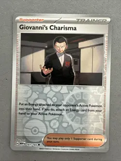 Pokemon TCG * Scarlet & Violet 151 * 161/165 Giovanni Charisma * REVERSE HOLO NM - Image 1