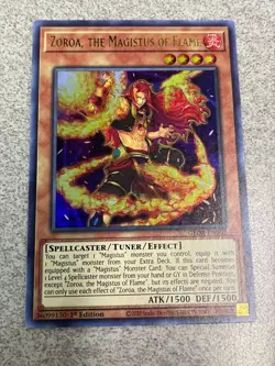 Yu-Gi-Oh! - Zora, the Magistus of Flame - GEIM-EN002 - 1st Edition 2020 - MP! - Image 1