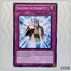 Solemn Authority - STOR-EN067 - Common 1st Edition Yugioh - Image 1