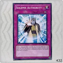 Solemn Authority - STOR-EN067 - Common Unlimited Yugioh - Image 1