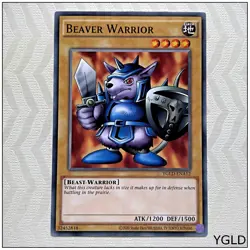 Beaver Warrior - YGLD-ENA12 - Common Unlimited Yugioh - Image 1