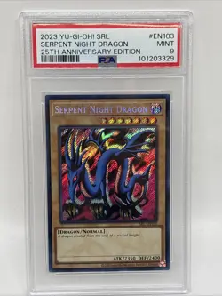 Yu-Gi-Oh! Serpent Night Dragon Spell Ruler (25th Anniversary Edition) PSA 9 - Image 1