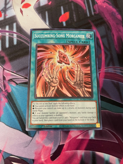 YUGIOH - SUCCUMBING SONG MORGANITE - SUPER RARE - 1ST ED - NM - ROTA - Image 1