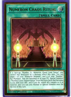 Numeron Chaos Ritual Premium Gold Rare 1st Edition MGED-EN050 LP - Image 1