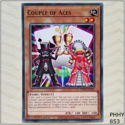 Couple of Aces - PHHY-EN027 - Common 1st Edition Yugioh - Image 1