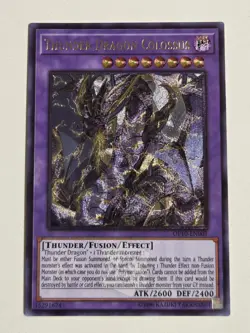REPLICA Thunder Dragon Colossus (UTR) OP10-EN001 Ultimate Rare Yugioh Custom NM - Image 2
