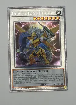 Power Tool Dragon (Platinum Secret Rare) RA04-EN135 Quarter Century Stampede 1st Edition for sale online - Image 1