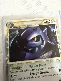 Steelix Prime 87/95 HGSS Unleashed Holo Pokemon Card (MP). - Image 3
