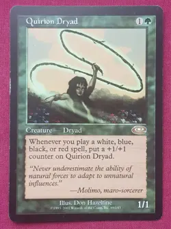 Magic The Gathering PLANESHIFT QUIRION DRYAD green card MTG - Image 1