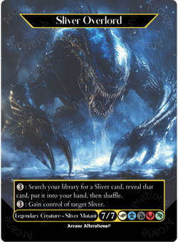 Sliver Overlord - Full Art Altered Art Custom Proxy Cards - Image 1