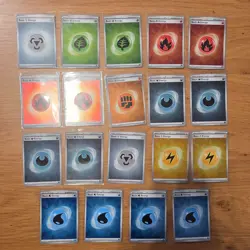 Pokemon 19 x Reverse Holo Energy Cards - Pokemon TCG - Prismatic, 151, Shrouded - Image 1