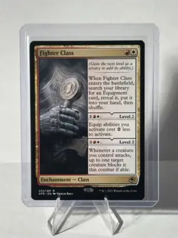 Fighter Class: Adventures in the Forgotten Realms Rare Mtg TCG Card NM Non-Foil - Image 1