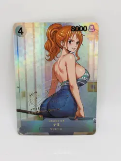 One Piece Goddess Nami Beauty #13 DIY Doujin Kawaii Art Holo Card - Image 1