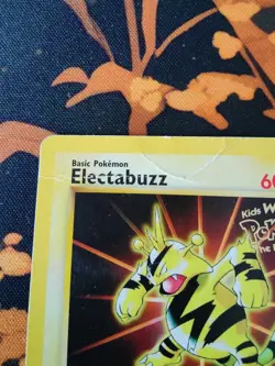 Electabuzz Kids WB Promo Pokemon Card Vintage Rare WOTC Promo Holo - Damaged - Image 2