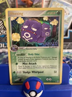 Weezing 33/113 EX Delta Species Pokemon Card Stamped Reverse Holo Rare HP - Image 1