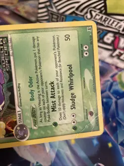 Weezing 33/113 EX Delta Species Pokemon Card Stamped Reverse Holo Rare HP - Image 5