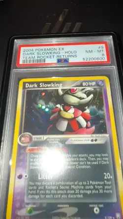 Pokemon Dark Slowking Holo Card 9/109 Excellent Condition - Image 2