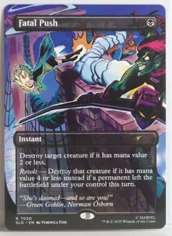 Fatal Push [New, Near Mint] Non-foil extra card {Spider-man SLD} - Image 1