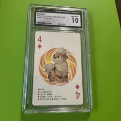 CGC 10 : Growlithe Kyurem Pokemon Card Playing Card TCG White 2 Japanese 2012 - Image 1